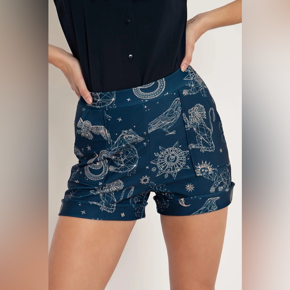 NWOT BlackMilk x Harry Potter: Magic Sky Cuffed Shorts